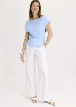 New Off-Shoulder-Shirt aus reiner Bio-Baumwolle Damen Shirts & Tops