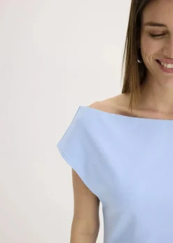 New Off-Shoulder-Shirt aus reiner Bio-Baumwolle Damen Shirts & Tops