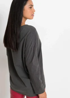 Best Off-Shoulder-Shirt mit Weihnachtsmotiv Damen Shirts & Tops