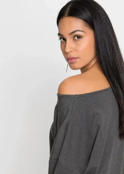 Best Off-Shoulder-Shirt mit Weihnachtsmotiv Damen Shirts & Tops