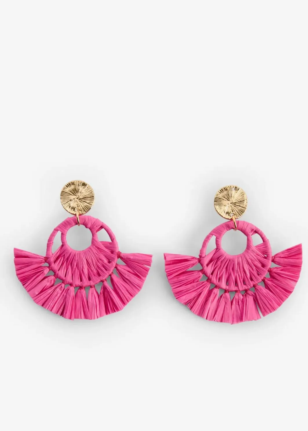Sale Ohrstecker in Strohoptik Damen Schuhe & Accessoires In Spezialgrößen·Schmuck|Schmuck
