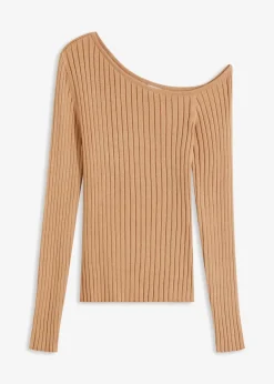 Online One Shoulder Rib-shirt Damen Bekleidung·Umstandsmode|Strickmode