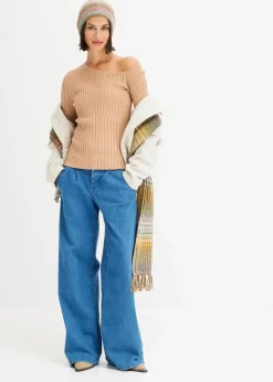 Online One Shoulder Rib-shirt Damen Bekleidung·Umstandsmode|Strickmode