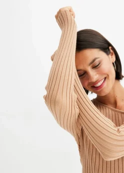 Online One Shoulder Rib-shirt Damen Bekleidung·Umstandsmode|Strickmode