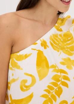 Damen bonprix Bekleidung·Jacken & Mäntel|Blusen & Tuniken|One-Shoulder-Bluse aus strukturierter Viskose