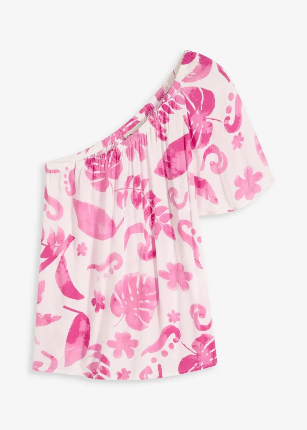 Damen bonprix Nachhaltigere Materialien|Blusen & Tuniken|One-Shoulder-Bluse aus strukturierter Viskose