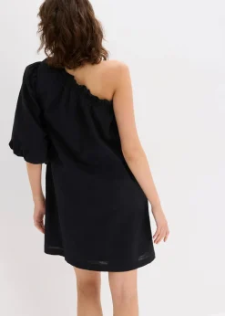 Clearance One-Shoulder-Kleid aus Baumwolle Damen Bekleidung·Pullover & Strickjacken|Kleider