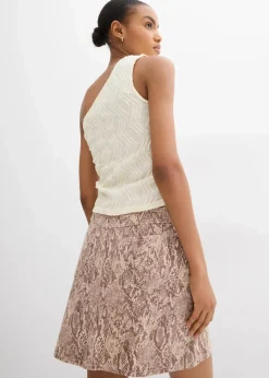 Sale One-Shoulder-Top in Struktur Optik Damen Shirts & Tops