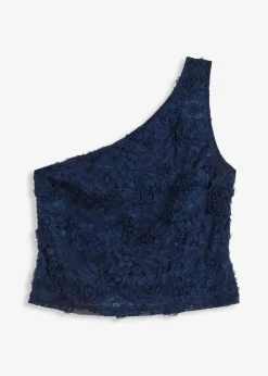 Damen bonprix Shirts & Tops|One-Shoulder-Top mit Stickerei