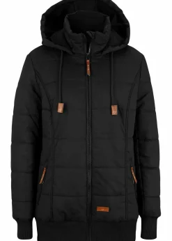 Damen bonprix Bekleidung·Hosen|Jacken & Mäntel|Outdoorjacke mit Lederimitat-Details