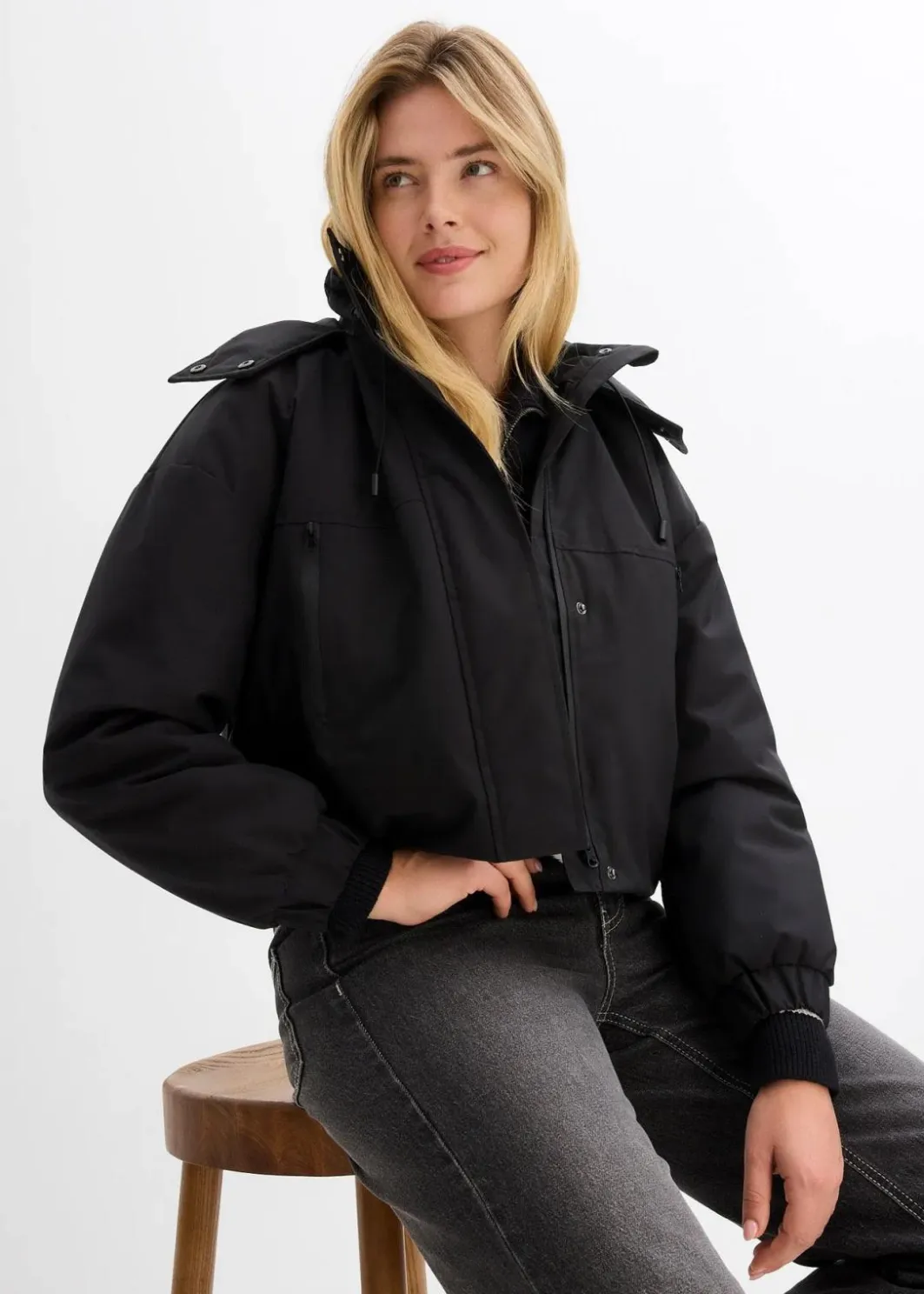 Online Outdoorjacke, verkürzt, wasserabweisend Damen Bekleidung·Hosen|Jacken & Mäntel