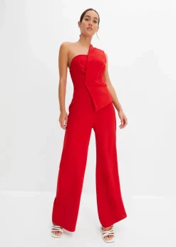 Damen bonprix Bekleidung·Homewear|Festliche Mode|Overall aus strukturiertem Crepe
