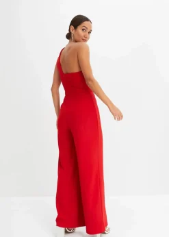 Damen bonprix Bekleidung·Homewear|Festliche Mode|Overall aus strukturiertem Crepe