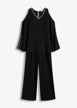 Hot Overall mit Überwurf und Strasssteinverzierung Damen Festliche Mode|Jumpsuits