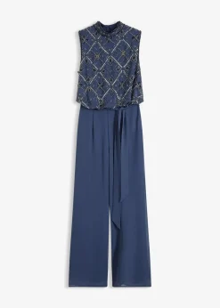 Damen bonprix Bekleidung·Homewear|Festliche Mode|Overall mit Perlenstickerei