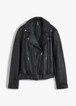 Hot Oversize Biker-Jacke Damen Bekleidung·Hosen|Jacken & Mäntel