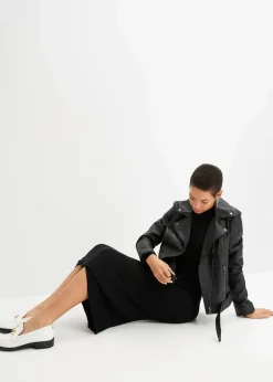 Hot Oversize Biker-Jacke Damen Bekleidung·Hosen|Jacken & Mäntel