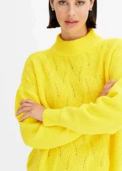 Damen bonprix Bekleidung·Umstandsmode|Bekleidung·Jeans|Oversize Boxy-Pullover mit Struktur