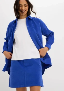 Damen bonprix Blusen & Tuniken|Zweiteiler & Sets|Oversize Cordhemd