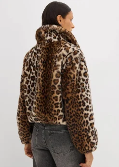 Damen bonprix Nachhaltigere Materialien|Jacken & Mäntel|Oversize Fellimitat-Jacke
