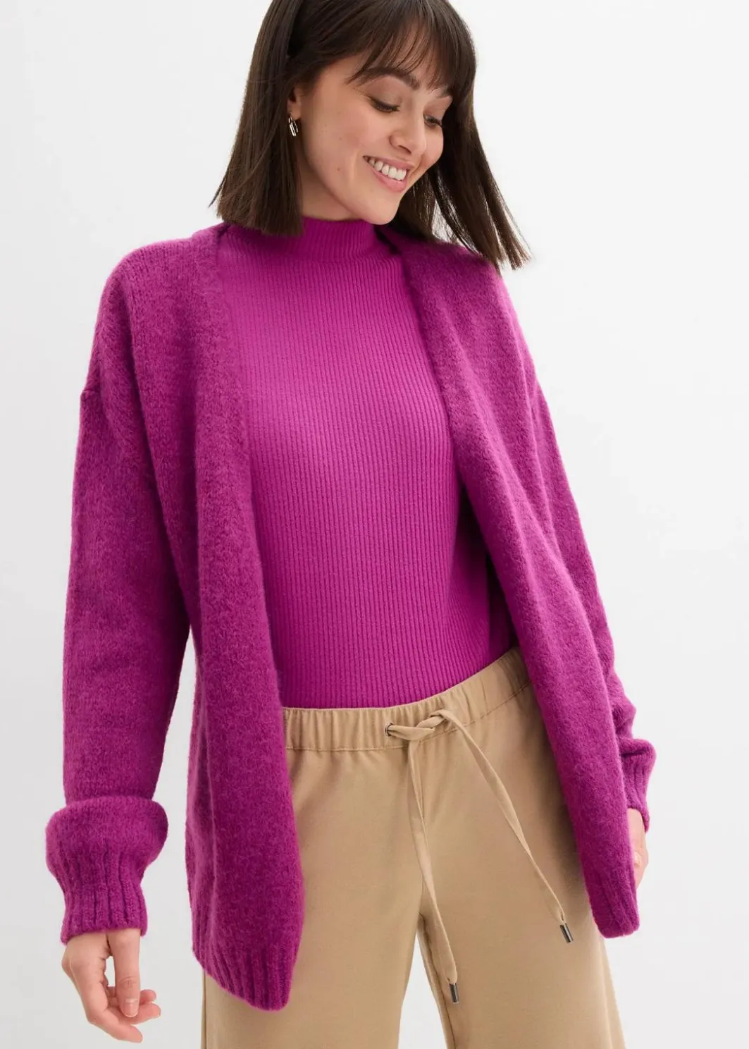 Sale Oversize Grobstrickjacke Damen Bekleidung·Umstandsmode|Strickmode