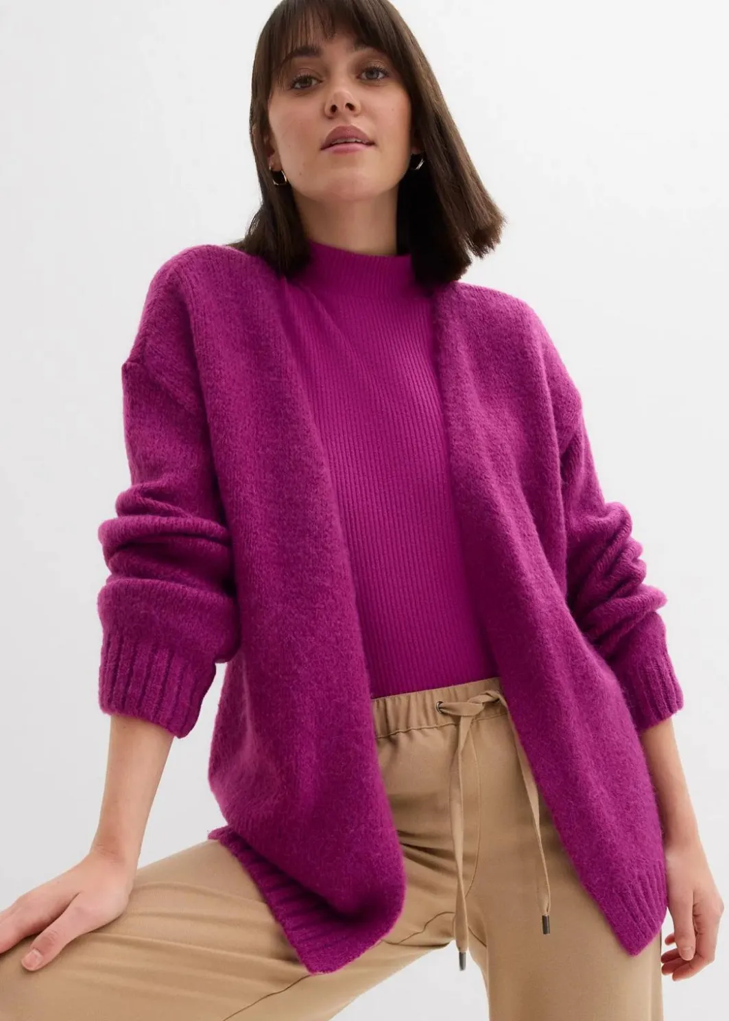 Sale Oversize Grobstrickjacke Damen Bekleidung·Umstandsmode|Strickmode