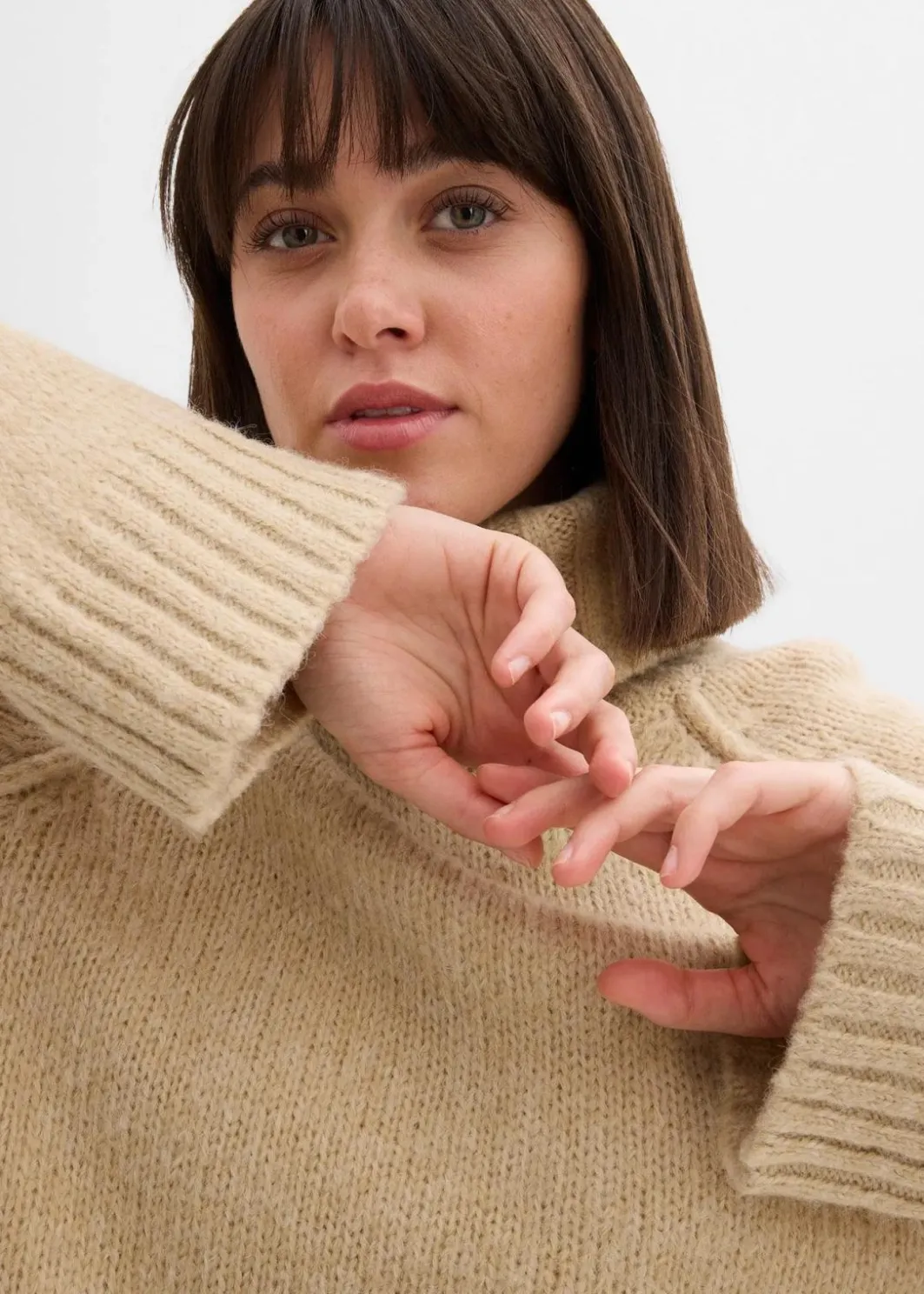 Damen bonprix Bekleidung·Umstandsmode|Strickmode|Oversize Grobstrickpullover
