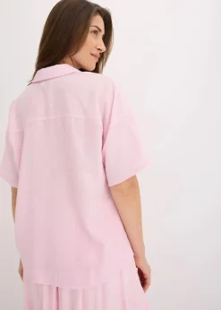 Damen bonprix Nachhaltigere Materialien|Blusen & Tuniken|Oversize Hemdbluse