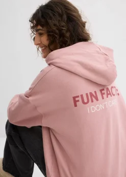 Hot Oversize Hoodie aus reiner Bio-Baumwolle Damen Bekleidung·Blusen & Tuniken|Sweat