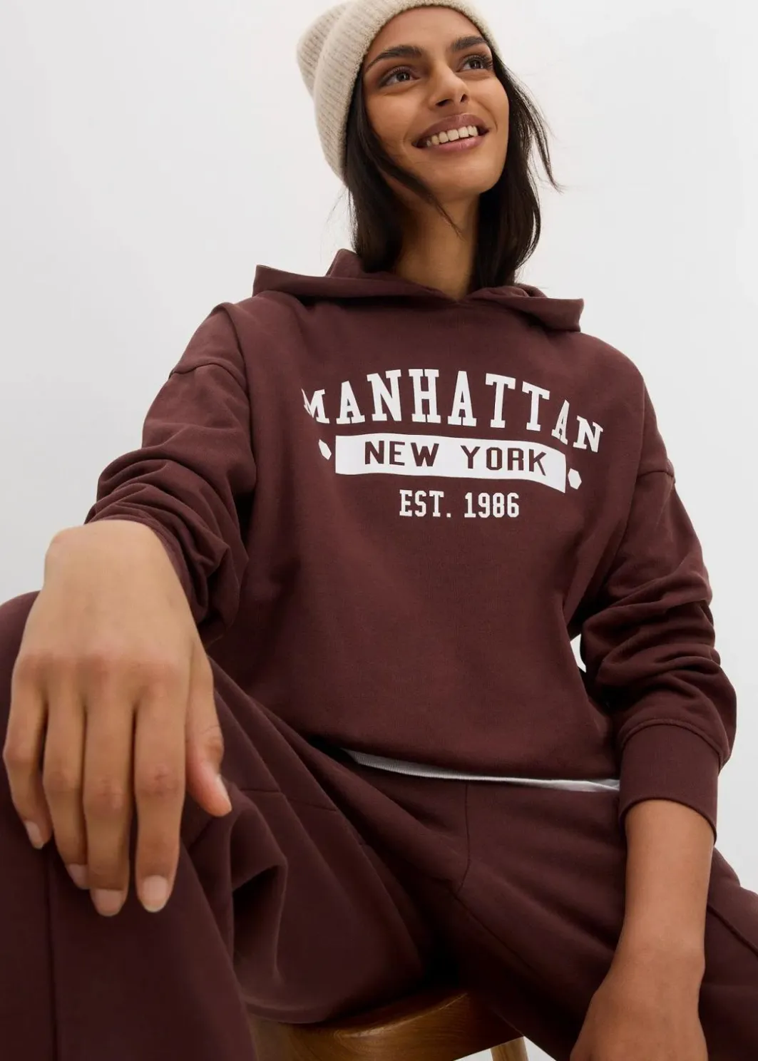 Discount Oversize Hoodie aus reiner Baumwolle Damen Bekleidung·Blusen & Tuniken|Sweat