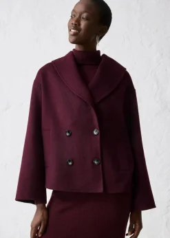 New Oversize Jacke aus weichem Woll-Mix Damen Bekleidung·Hosen|Jacken & Mäntel