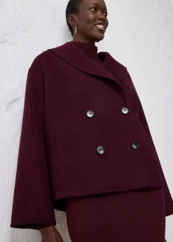 New Oversize Jacke aus weichem Woll-Mix Damen Bekleidung·Hosen|Jacken & Mäntel