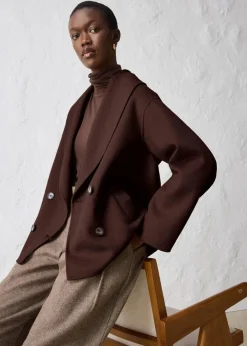 Hot Oversize Jacke aus weichem Woll-Mix Damen Premium|Jacken & Mäntel