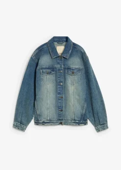 Clearance Oversize Jeansjacke Damen Bekleidung·Hosen|Jacken & Mäntel