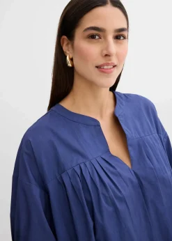 Damen bonprix Kleider|Bekleidung·Pullover & Strickjacken|Oversize Kaftan-Kleid aus reiner Bio-Baumwolle
