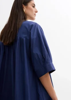 Damen bonprix Kleider|Bekleidung·Pullover & Strickjacken|Oversize Kaftan-Kleid aus reiner Bio-Baumwolle