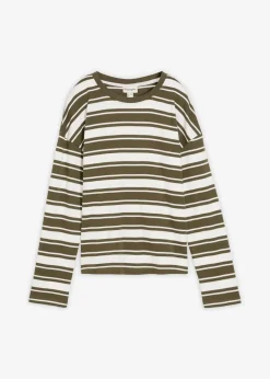 New Oversize Langarmshirt aus reiner Baumwolle Damen Shirts & Tops