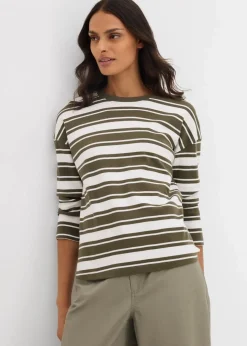 New Oversize Langarmshirt aus reiner Baumwolle Damen Shirts & Tops