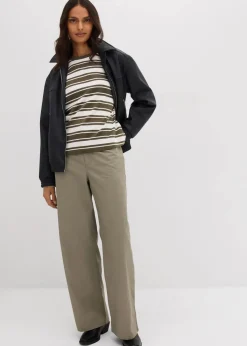 New Oversize Langarmshirt aus reiner Baumwolle Damen Shirts & Tops