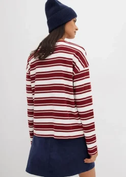Damen bonprix Shirts & Tops|Oversize Langarmshirt aus reiner Baumwolle