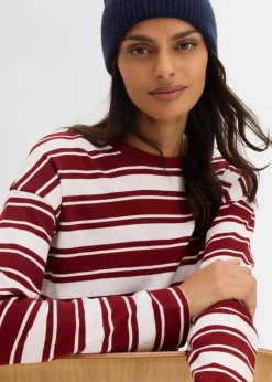 Damen bonprix Shirts & Tops|Oversize Langarmshirt aus reiner Baumwolle