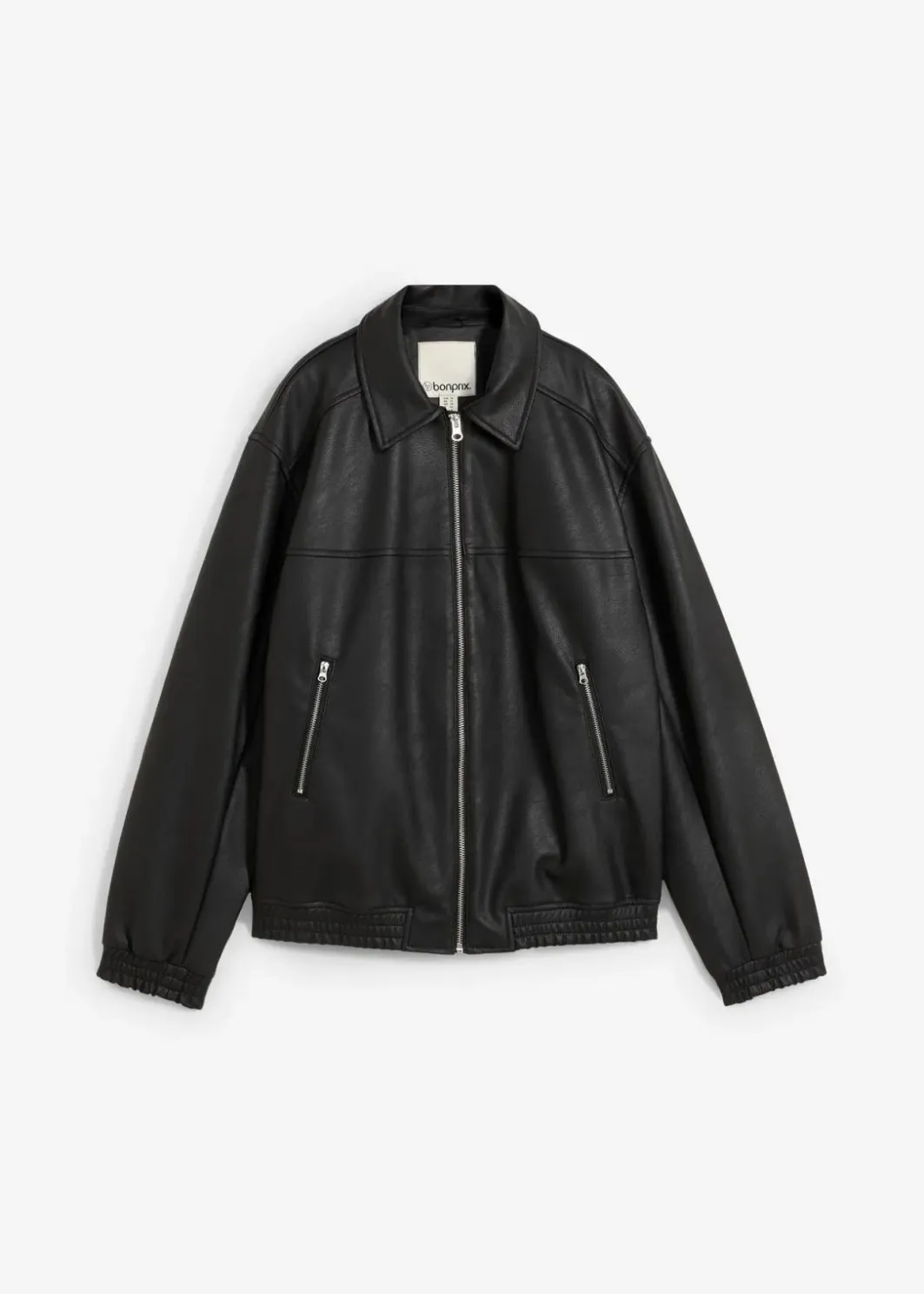 Clearance Oversize Lederimitat-Jacke Damen Nachhaltigere Materialien|Jacken & Mäntel