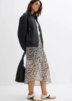 Clearance Oversize Lederimitat-Jacke Damen Nachhaltigere Materialien|Jacken & Mäntel