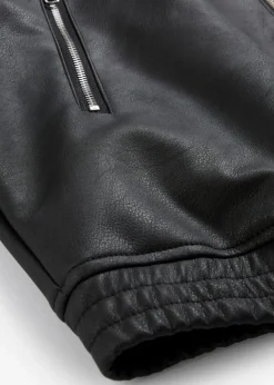 Clearance Oversize Lederimitat-Jacke Damen Nachhaltigere Materialien|Jacken & Mäntel