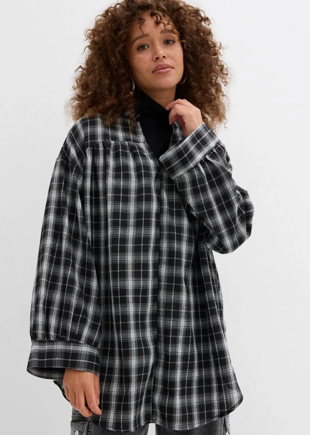Damen bonprix Bekleidung·Jacken & Mäntel|Oversize Longbluse