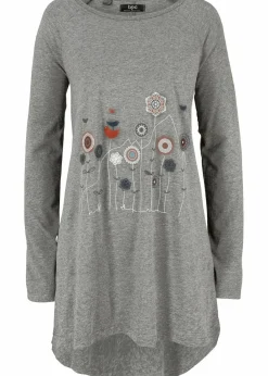 Damen bonprix Shirts & Tops|Oversize Longshirt mit Rundhalsausschnitt