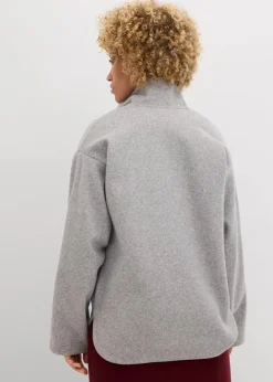Damen bonprix Sweat|Zweiteiler & Sets|Oversize Pullover in Wolloptik
