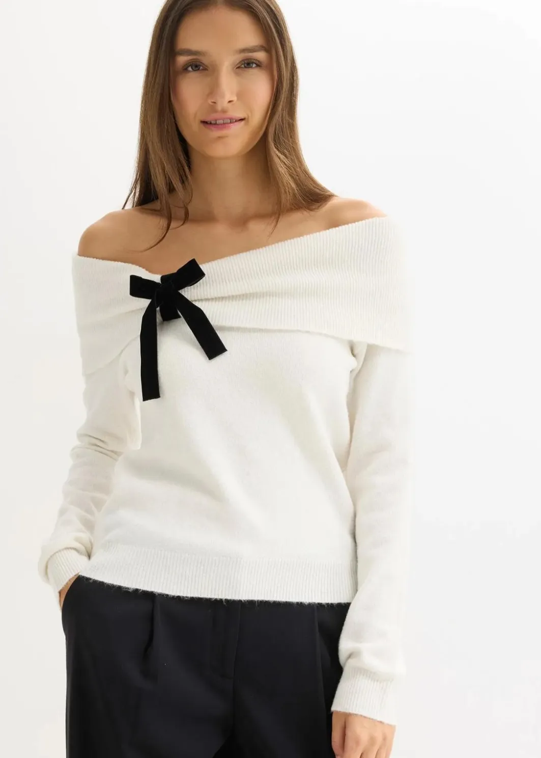 Damen bonprix Bekleidung·Umstandsmode|Bekleidung·Jeans|Oversize Pullover mit Camrenausschnitt
