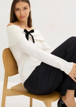Damen bonprix Bekleidung·Umstandsmode|Bekleidung·Jeans|Oversize Pullover mit Camrenausschnitt