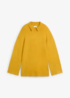 Online Oversize Pullover mit Turtleneck und Seitenschlitzen Damen Bekleidung·Umstandsmode|Bekleidung·Jeans